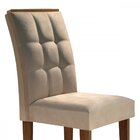 Conjunto 2 Cadeiras Estofadas Mdf Dakota Cel Móveis