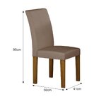 Conjunto 2 Cadeiras Estofadas Napoli  Freijo