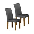 Conjunto 2 Cadeiras Estofadas Napoli  Freijo