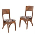 Conjunto 2 Cadeiras Estofadas Nobre/havana