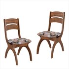 Conjunto 2 Cadeiras Estofadas Nobre/havana