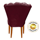 Conjunto 2 Cadeiras Estofadas Sala De Jantar Anna Suede Bordo
