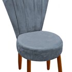 Conjunto 2 Cadeiras Estofadas Sala De Jantar Anna Suede Grafi