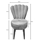 Conjunto 2 Cadeiras Estofadas Sala De Jantar Anna Suede Marin