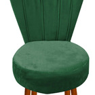 Conjunto 2 Cadeiras Estofadas Sala De Jantar Anna Suede Verde