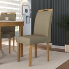 Conjunto 2 Cadeiras Estofadas Tecido 11 Naturalle /pinhão