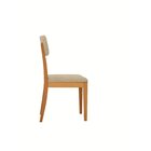 Conjunto 2 Cadeiras Estofadas Telma Madeira Maciça Bege