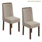 Conjunto 2 Cadeiras Exclusive Móveis Lopas Imbuia Clean/natur
