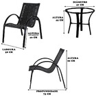 Conjunto 2 Cadeiras Garden Em Alumínio Pintado Para Área Exte