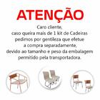 Conjunto 2 Cadeiras Grécia Em Couro Preto E Metal Preto