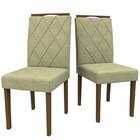 Conjunto 2 Cadeiras Isabela Amendoa/animale Marfim - New Ceval