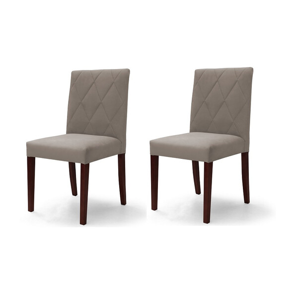 Conjunto 2 Cadeiras Itália Veludo Boutique Do Conforto