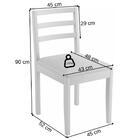 Conjunto 2 Cadeiras Jade 02 Verona Grafite Pés Em Madeira Jcm