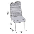 Conjunto 2 Cadeiras Jade Para Sala De Jantar Dj Móveis