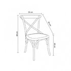 Conjunto 2 Cadeiras Katrina Madeira