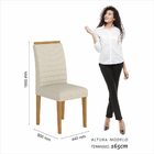 Conjunto 2 Cadeiras Lima Cinamomo/ Bege - Móveis Arapongas