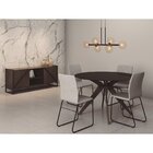 Conjunto 2 Cadeiras Linho C-761   Cinza/preto