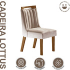 Conjunto 2 Cadeiras Lottus Estofada L J Móveis