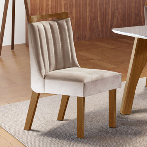 Conjunto 2 Cadeiras Lottus Estofada L J Móveis