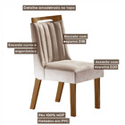 Conjunto 2 Cadeiras Lottus Estofada L J Móveis