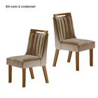 Conjunto 2 Cadeiras Lottus Estofada L J Móveis