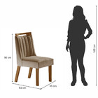 Conjunto 2 Cadeiras Lottus Estofada L J Móveis