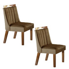 Conjunto 2 Cadeiras Lottus Tecido Pena