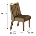 Conjunto 2 Cadeiras Lottus Tecido Pena