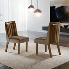 Conjunto 2 Cadeiras Lottus Tecido Pena