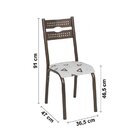 Conjunto 2 Cadeiras Luna  Bronze/bege