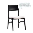 Conjunto 2 Cadeiras Madeira Maciça Alento Ébano/bes