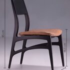 Conjunto 2 Cadeiras Madeira Maciça Alento Ébano/castanho