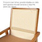 Conjunto 2 Cadeiras Madeira Maciça Encosto Em Tela Assento Es