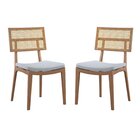 Conjunto 2 Cadeiras Madeira Maciça Esparta Encosto Tela Assen