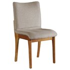 Conjunto 2 Cadeiras Madeira Maciça Hades  Imbuia Natural/bege