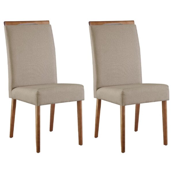 Conjunto 2 Cadeiras Madeira Maciça Havana  Imbuia Natural/mar