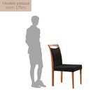 Conjunto 2 Cadeiras Madeira Maciça Safira Preto / Imbuia Natu