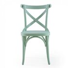 Conjunto 2 Cadeiras Madeira Maciça Tauari Cross X Texas  Oliva