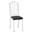 Conjunto 2 Cadeiras Mnemósine Branco E Preto Flor