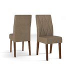 Conjunto 2 Cadeiras New Ágata Para Sala De Jantar Estofada Dj