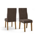 Conjunto 2 Cadeiras New Ágata Para Sala De Jantar Estofada Dj