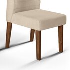 Conjunto 2 Cadeiras Ondina Para Sala De Jantar Estofada Dj Mó