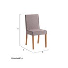 Conjunto 2 Cadeiras Para Sala De Jantar Barcelona Capuccino