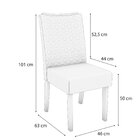 Conjunto 2 Cadeiras Para Sala De Jantar Cad129 Canela/cinza