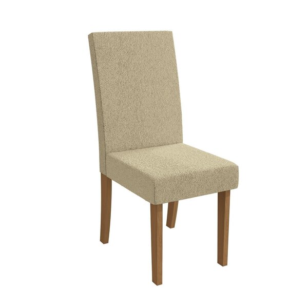 Conjunto 2 Cadeiras Para Sala De Jantar Cad131 Canela/ Bege