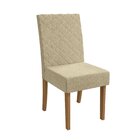 Conjunto 2 Cadeiras Para Sala De Jantar Cad133 Canela/ Bege