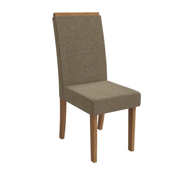 Conjunto 2 Cadeiras Para Sala De Jantar Cad142 Canela/fendi
