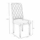 Conjunto 2 Cadeiras Para Sala De Jantar Cad153 Freijo/bronze/