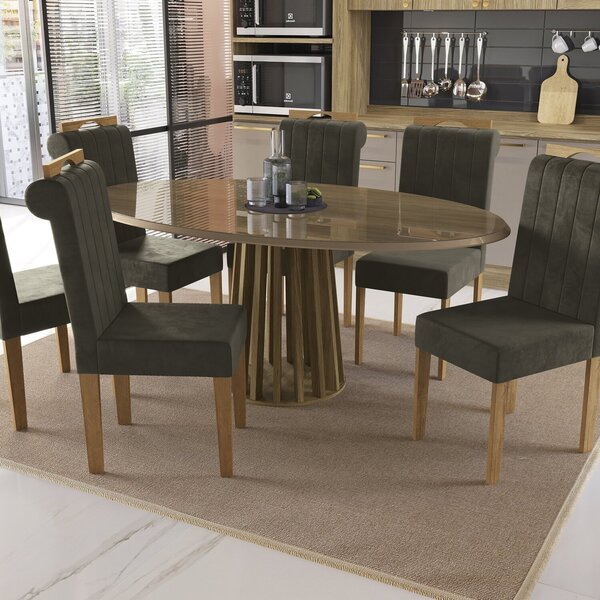 Conjunto 2 Cadeiras Para Sala De Jantar Cad155 Freijo/off Whi