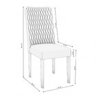 Conjunto 2 Cadeiras Para Sala De Jantar Cad157 Freijo/bronze/